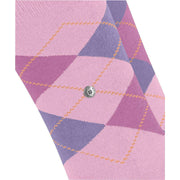 Calzini Burlington Everyday Argyle in confezione da 2 - Berry Pool Pink