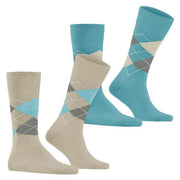 Calzini Burlington Everyday Argyle - Confezione da 2 - Zemet Beige