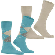 Calzini Burlington Everyday Mix in confezione da 2 - Key Largo Blu