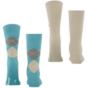 Calzini Burlington Everyday Mix in confezione da 2 - Key Largo Blu