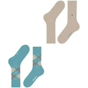 Calzini Burlington Everyday Mix in confezione da 2 - Key Largo Blu