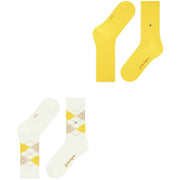 Calzini Burlington Everyday Mix - Confezione da 2 - Bianco sporco