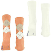 Calzini Burlington Everyday Mix - Confezione da 2 - Arancione pesca