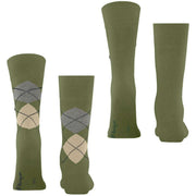 Calzini Burlington Everyday Mix - Confezione da 2 - Verde Salvia