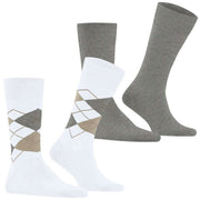 Calzini Burlington Everyday Mix - Confezione da 2 - bianchi