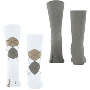 Calzini Burlington Everyday Mix - Confezione da 2 - bianchi