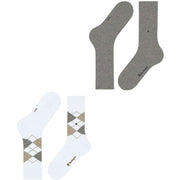 Calzini Burlington Everyday Mix - Confezione da 2 - bianchi