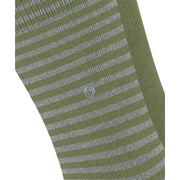 Calzini Burlington Everyday Stripe Mix - Confezione da 2 - Verde salvia