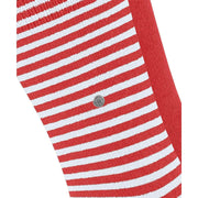 Calzini Burlington Everyday Stripe Mix - Confezione da 2 - Rosso tulipano