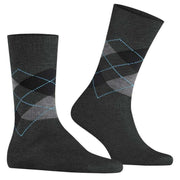 Burlington Manchester Socks - Anthracite Grey/Black