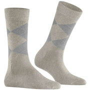 Burlington Marylebone Lurex Socks - Light Grey