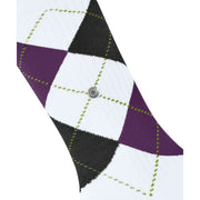 Calzini Burlington Rib Courtside - Bianco/Viola