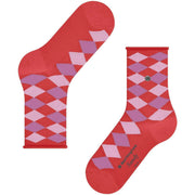 Calzini corti Burlington Sandy - Rosso tulipano
