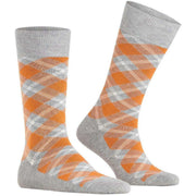 Calzini Burlington Tartan - Grigio Erica