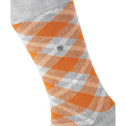 Calzini Burlington Tartan - Grigio Erica