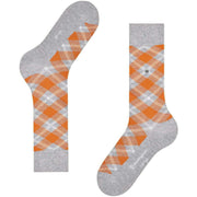 Calzini Burlington Tartan - Grigio Erica