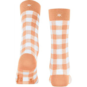 Calzini Vichy Burlington - Pesca Arancione