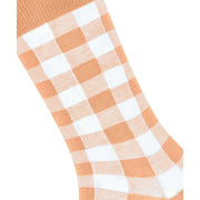 Calzini Vichy Burlington - Pesca Arancione