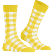Calzini Vichy Burlington - Giallo Tramonto