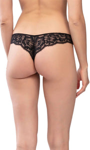 Mey Amazing String Lace Lace Thong - Black