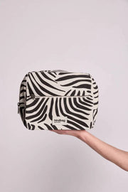 Borsa da toilette Hindbag Alix extra large - Ecru Zebra