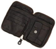 Borsa Siena con borchie fiore Campomaggi - Verde militare