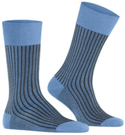Calzini a strisce Falke Oxford - Blu del flusso di mais