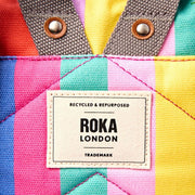 Zaino Roka Hampton piccolo in tela di cotone - Ampio multirighe