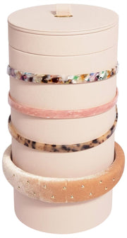 Organizer per accessori per capelli Stackers - rosa cipria