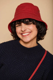 Cappello da pescatore Hindbag Bob - Rosso terracotta