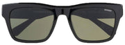 Occhiali da sole quadrati bio -acetato superdry - nero