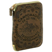 Portafoglio in cashmere Floriana Laser Campomaggi - Verde militare