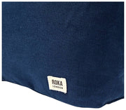 Borsa a tracolla grande in tela di cotone Roka Hoxton - Blu ammiraglio