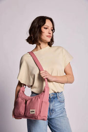 Borsa a tracolla multitasche Hindbag Emile - rosa cipria
