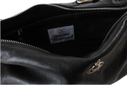 Borsa a tracolla in pelle morbida Vivienne Westwood Emma - Nera