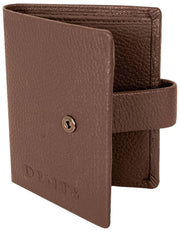 Portafoglio porta carte bifold Dents Aire - marrone cioccolato