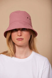 Cappello da pescatore Hindbag Bob - Rosa cipria