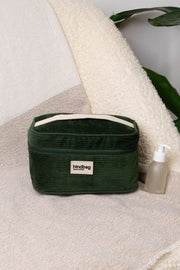 Borsa da toilette Gaspard Hindbag - Velluto verde pino