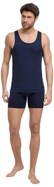 Canotta Falke Daily Comfort, confezione da 2, colore blu notte