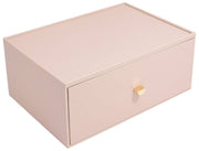 Organizer per trucchi supersize con cassetto profondo Stackers - Blush/Oro