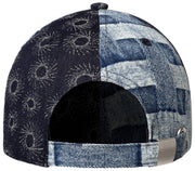 Berretto da baseball Kangol Denim Mashup - Picnic blu
