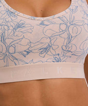 Falke Daily Comfort Print Confezione da 2 bralette bustier - Beige/Blu