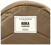 Borsa a tracolla piccola in nylon riciclato Roka Paddington - verde militare