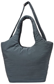 Borsa a tracolla Roka Oxford Taslon media - Grigio corvo