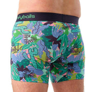 Comfyballs Cotton Long Boxer - Tropical Green