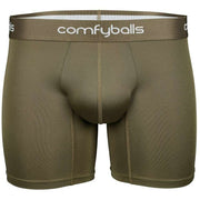 Comfyballs Performance Long Boxer - Olive Green