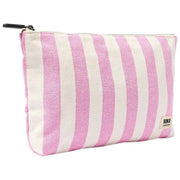 roka-maida-vale-medium-cotton-canvas-pouch---sherbet-multi-stripe-pinkwhite-35904362