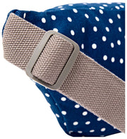 Marsupio in tela di cotone Roka Mill Hill - Pois blu scuro