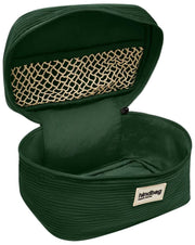 Borsa da toilette Gaspard Hindbag - Velluto verde pino