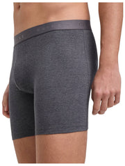 Boxer a gamba lunga Falke Daily Comfort, confezione da 2 - Erica grigio scuro